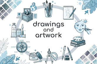 make custom artwork and drawings