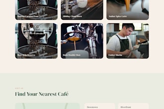 build a modern restaurant or cafe website