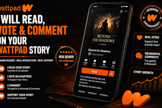 read, comment and interact with your story on wattpad story with genuine reader