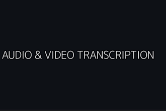 do accurate audio transcription and typing