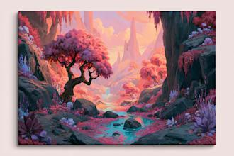 draw epic fantasy landscape illustrations