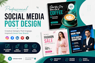 create modern social media post designs that boost engagement