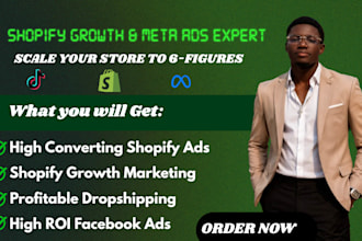 do e commerce growth marketing, shopify facebook ads and profitable dropshipping