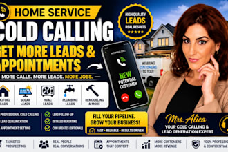 cold call homeowners and businesses for roofing solar hvac and home services