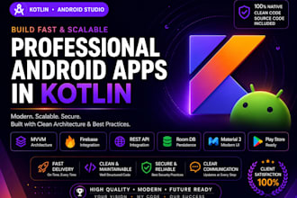 create custom android apps using kotlin and android studio