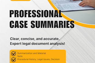 write effective case law summaries