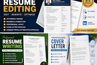 edit, rewrite and optimize your resume professionally