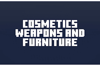 create minecraft 3d blockbench weapons furniture cosmetics
