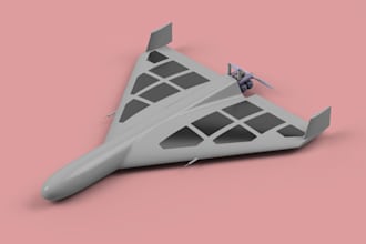 get full step file along with inside strucure of drone