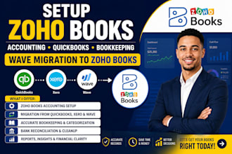 setup zoho books accounting quickbooks bookkeeping wave migration to zoho books