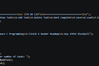 write and debug c code for your projects