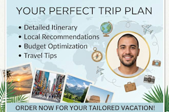 create a custom travel itinerary and trip plan