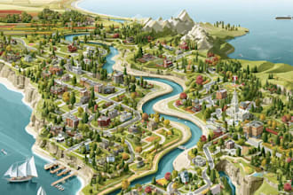 design great map in quality vector illustration