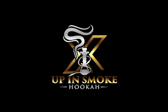 make minimalist bar, club, hookah, drinks and nightclub logo design
