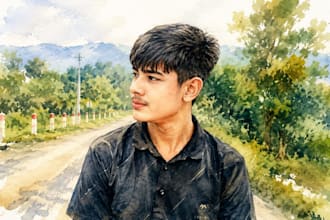 paint watercolor portrait painting