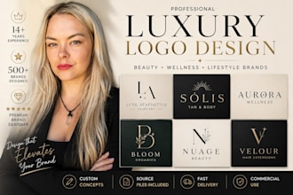design a luxury logo for beauty, wellness lifestyle brands