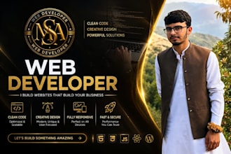 design a modern and professional website for your business