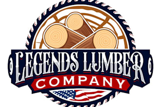 do a professional lumber logo with unlimited revisions