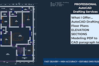 presice architectural drawings in autocad