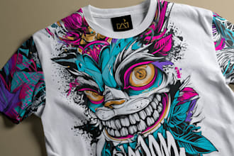 do typographic t shirt design and merch t shirt design