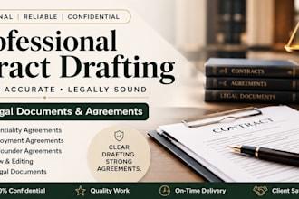 draft, review, edit  and redline contracts, ndas and legal agreements