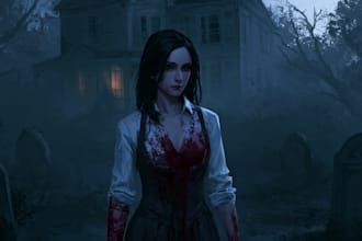 create dark fantasy horror character artwork