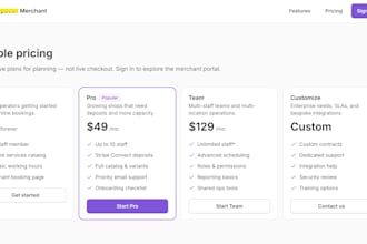 create a landing page for your product