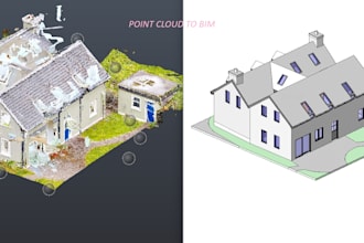 provide revit bim model and ifc from point cloud or scan data