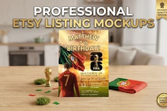 create realistic etsy listing mockups for digital products