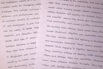 provide clean and attractive handwriting services