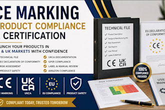 prepare ce marking technical file, ukca, gpsr and eu declaration of conformity