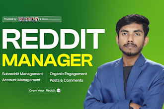 be your reddit marketing manager for organic growth