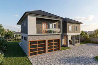 convert 2d plan to 3d revit bim model and rendering