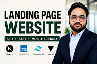 build seo friendly next js landing page or website