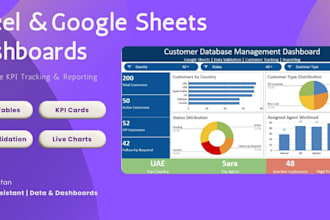 build interactive excel and google sheets dashboards