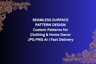 design surface patterns for clothing and home decor