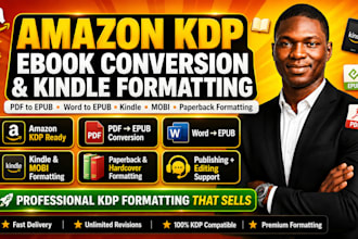 do amazon kdp ebook conversion kindle book formatting pdf to epub, word to epub