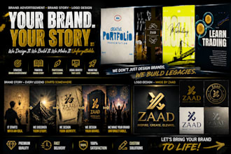 design a brand strategy ,brand story , brand advertisement