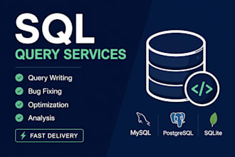write, fix and optimize sql queries