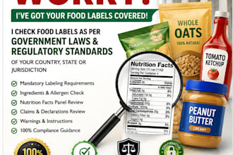 do food labels checking as per countrys regulations and laws