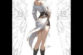 create anime character design sheet