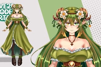 design and rig custom live2d vtuber model and anime vtuber avatar for streaming