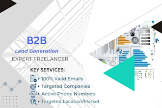 do b2b lead generation, targeted email list and web research