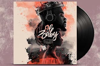 design a mixtape cover or cd album cover art