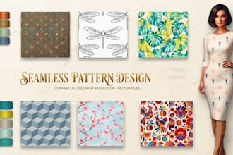 design seamless repeat logo patterns