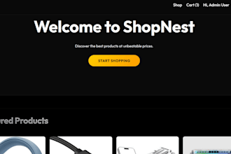 develop a full stack mern e commerce website