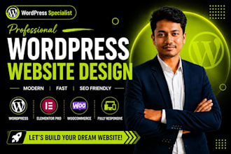 build a wordpress website with elementor