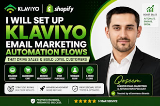 set up klaviyo email automation flows