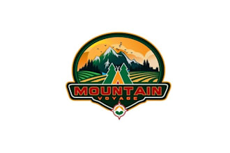 design traditional mountain outdoors brand logo