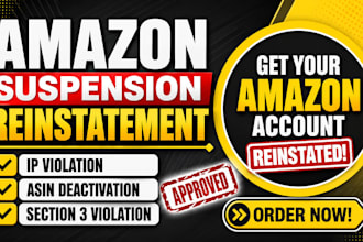 write amazon appeal letter, poa to reinstate section 3 asin listing suspension